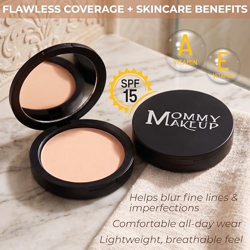 Mineral Dual Powder Foundation SPF 15 - Cuddle Light to Medium - Mommy Makeup
