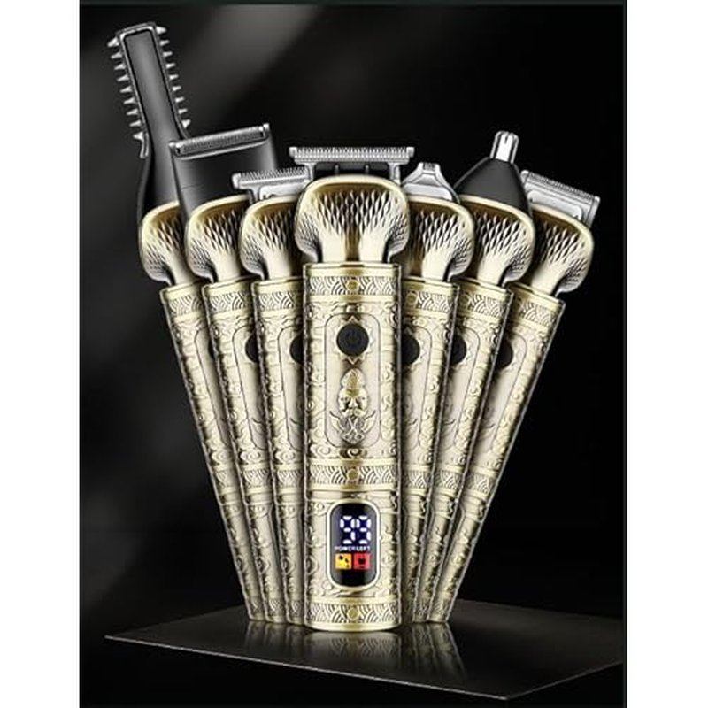 Beard Trimmer for Men - Cordless 7 in 1 Grooming Kit with Hair Clipper