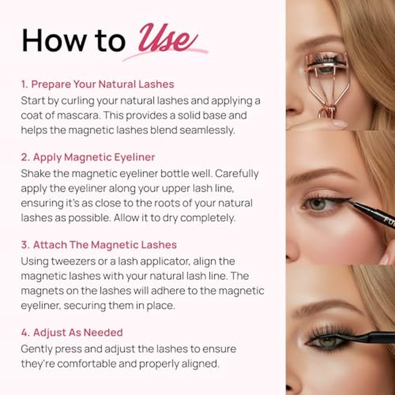 Full Out Glam LashMate Lash Applicator Tool - Precision Eyelash Tweezers for Magnetic Eylashes, Clusters, and Extensions - Soft-Touch Tips, Liner-Safe, Pinch-Free