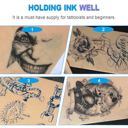 Fake Tattoo Skin Practice Kit 20pcs 3mm Thickness Double-Sided Silicone for Beginners & Artists