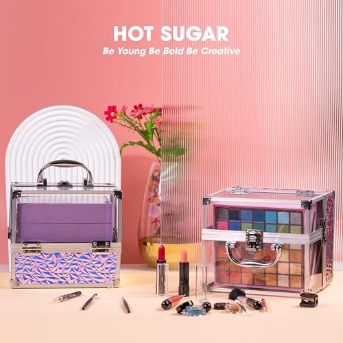 Hot Sugar Teen Makeup Kit for Girls Purple Birthday Gift Set - 42pcs