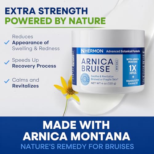 Hermon Arnica Bruise Cream with Vitamin K - 4 Fl Oz - Pack of 1