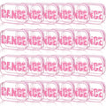 Kacctyen 24 Pack Pink PVC Dance Makeup Bags with Clear Waterproof Design