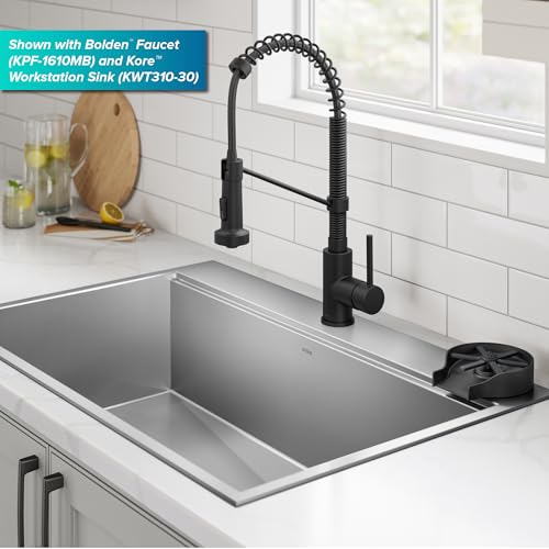 Kraus CleanMate Glass Rinser for Kitchen Sink - Matte Black Finish
