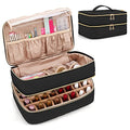 BAFASO Nail Polish Organizer Holds 40 Bottles - Black, Resizable Divider