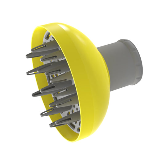 Large Hair Diffuser Attachment For Hair Dryer Nozzles From 1.7 To 2.1,Universal Diffuser Hair Dryer Attachment,Hair Diffuser For Curly Hair,Curly Hair Diffuser for Blow Dryer(Yellow)