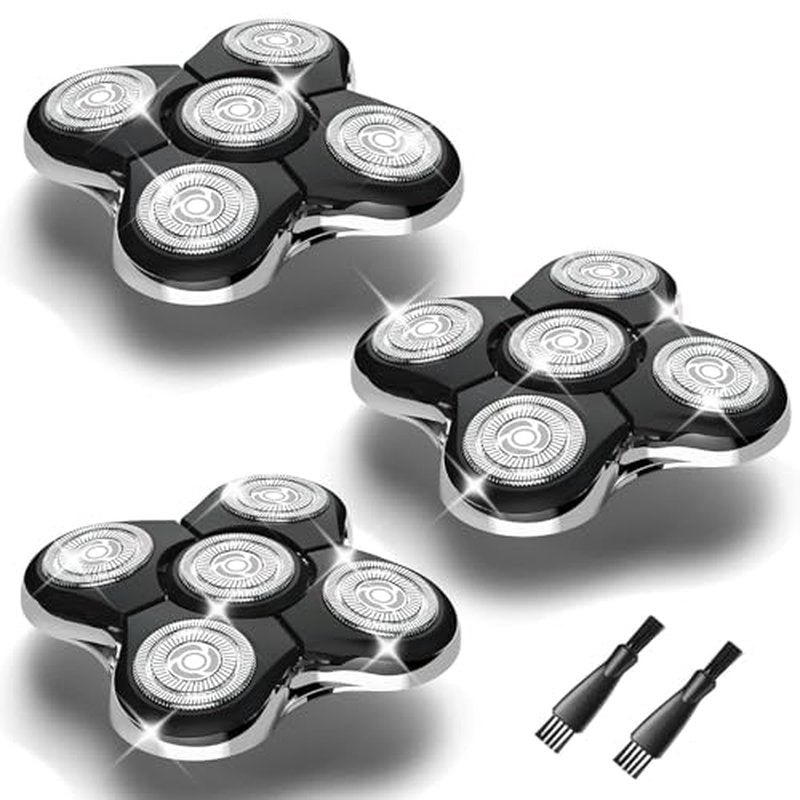 3Pack Shaver Replacement Head Compatible with Remington Balder Pro Head Shaver ModelSPR-XR7000,with 2 Sweeping Brush