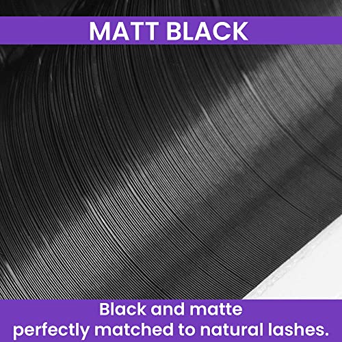 Round Lash Extension Russian Volume(0.05/13MM/D-Curl) Tray Wholesale Supplies,Pesta?as Mink Single Individual Eyelash Extensiones Case Matt Black(0.05/13MM/D-Curl)
