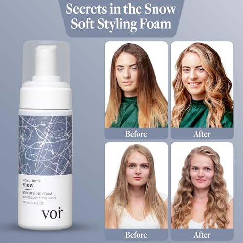 VOIR Secret in the Snow Soft Styling Foam for Curly Hair 160ML - 5.4 Fl Oz