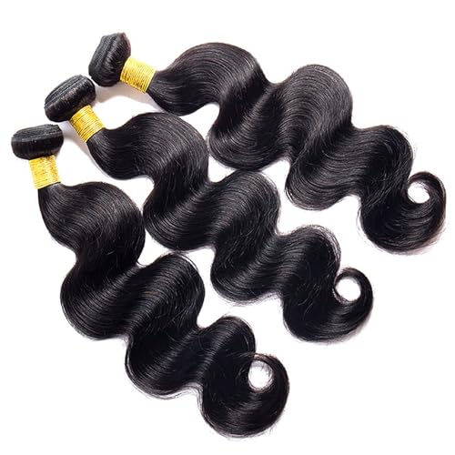 Human Hair Body Wave Bundles 3-Pack 8-8-8 Inch Virgin Brazilian Hair Extensions
