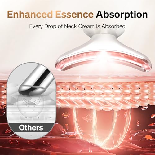 Face Massager Tool for Face and Neck, 7-in-1 Facial Neck Massager Tool with 4 Modes, Beauty Device Facial Massage for at-Home Skin Care or Travel Use