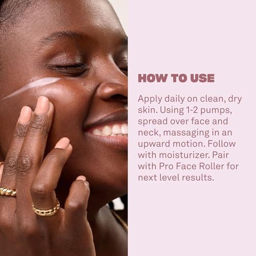 Hydrating Face Serum with Peptides & Plant-Based Brightening - Plump & Smooth Skin
