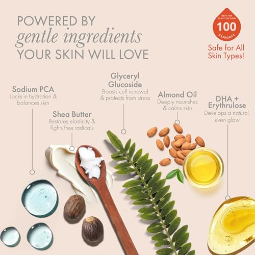 No. 9 Hydrating Moisturiser Face Cream with Gradual Tan ? Smooths, Softens, Anti-Ageing, Boosts Elastiity & Protects Against UV/Blue Light ? Lightweight, Fragrance-Free, Sensitive Skin, 30mL