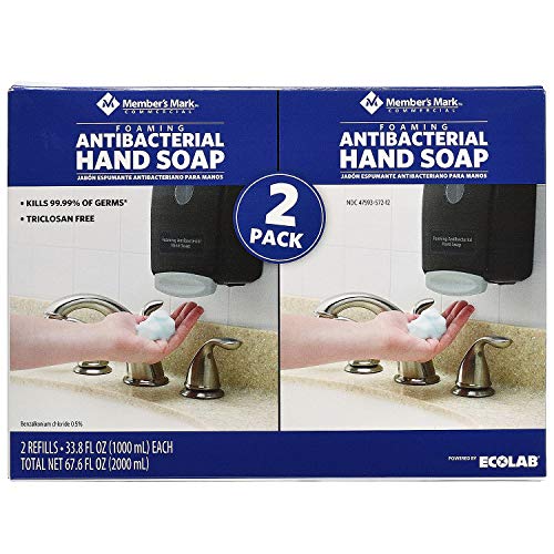 Commercial Foaming Antibacterial Hand Soap Refill 33.8 Fl Oz - Citrus, 2 Pack