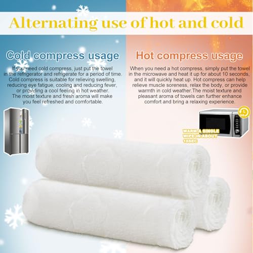 Moist Cotton Towel Bulk Moist Towelettes Individually Wrapped,White Towel Services,Refreshment Pre Moistened Towels for Dentist Travel Sport Party Hotel 200,Lemon