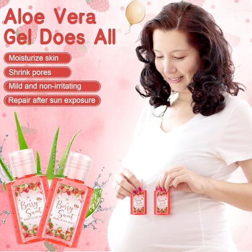 30 Strawberry Baby Shower Party Favors Mini Aloe Vera Gels - Guest Gifts