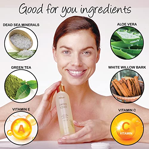 Hydrating Facial Toner for Sensitive & Dry Skin - Alcohol-Free & Pore Clarifying