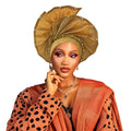 African Nigerian Gele Head Wrap for Women - Wedding & Party Turban