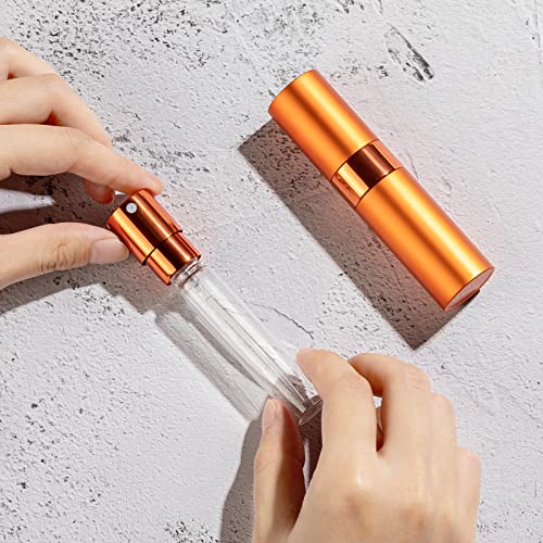 Multi-Colored Refillable Travel Perfume Atomizer Bottle 8ml - Pack of 9