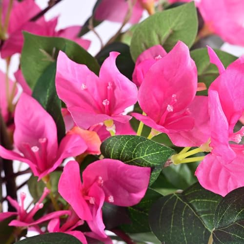 Pink Artificial Bougainvillea Tree - 5FT Faux Flower Tree for Indoor & Outdoor Decor