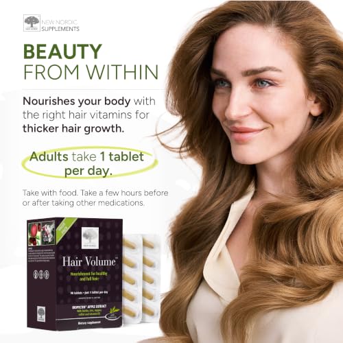 Biotin Hair Support Supplement - 30 Tablets, Natural Botanical Ingredients, Scandinavian Quality - NEW NORDIC