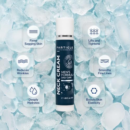 Particle Men’s Neck Cream - Hydrating Anti-Aging Skin Care with Collagen & Hyaluronic Acid, 1.7 fl oz