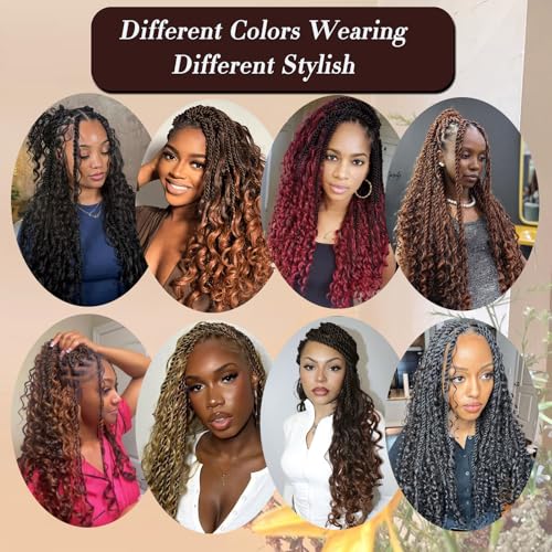 18 Inch T1B/27 Boho Island Twist Crochet Hair - Pack of 8 for Black Women