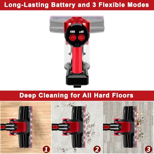 Iwoly C150 Cordless Vacuum Cleaner 18000Pa, Lightweight Handheld Stick & Car Vacuum with HEPA Filter