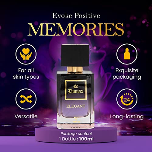 Unisex Luxury Fruity Floral Musk Perfume - Long Lasting Cologne Mist & Body Spray - 3.4oz