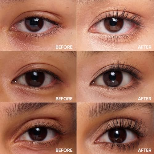 JUDYDOLL 3D Curling Eyelash Iron Mascara Bundle -Waterproof, Volumizing and Lengthening | 6¡ÆCurling Design #01Black for Upper Lashes + 6¡ÆPrecision Design #01Black for Lower Lashes