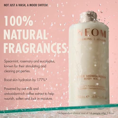 Neom Super Shower Power Body Wash 500ml - Invigorating Natural Fragrance, Energizing & Nourishing