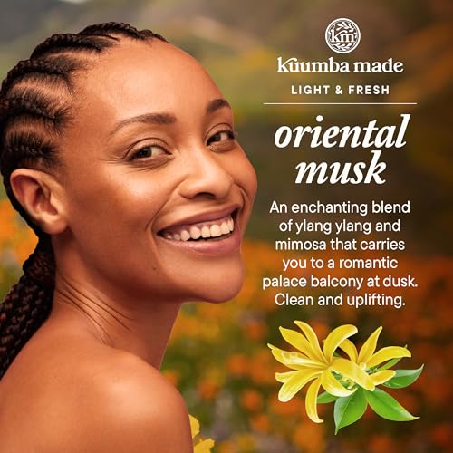 Kuumba Made Oriental Musk Fragrance Oil Roll-On 0.5 Fl Oz - Alcohol-Free, Long-Lasting, Vegan