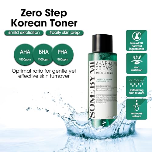 SOME BY MI AHA BHA PHA 30 Days Miracle Toner Pack of 2 for Blemish & Pore Care