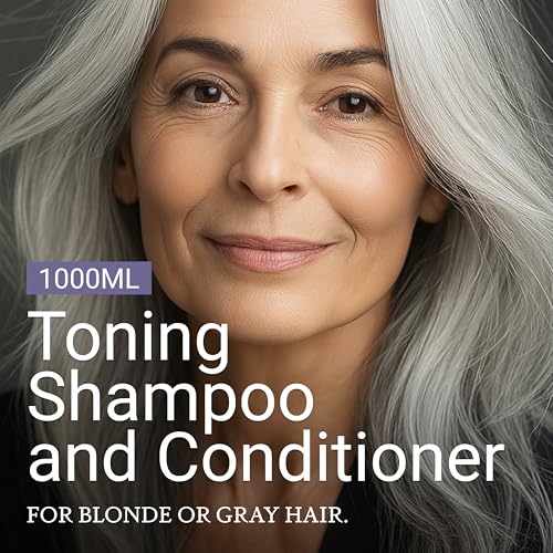 Violet Shampoo and Conditioner Duo - 67.6 Fl Oz | Loma Hair Care Set