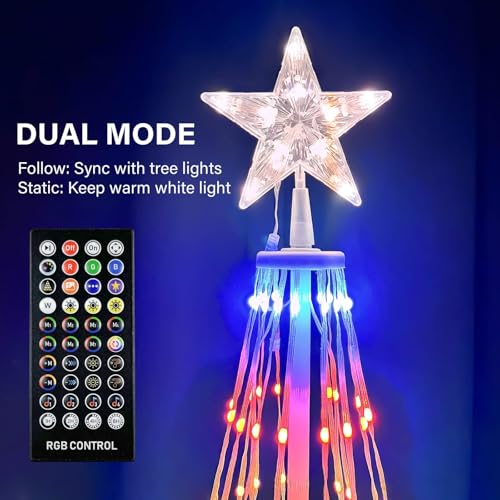 6ft Outdoor Christmas Tree with 47 Prelit Color Changing LED Lights & APP Control