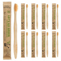 Newday Natural Bamboo Toothbrush Bulk Pack - Eco Friendly Soft Bristles for Adults, Individually Wrapped, Travel & Hotel Use