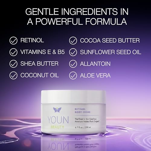 Retinol Body Lotion with Shea Butter & Vitamin E – Firming & Hydrating Skin Moisturizer