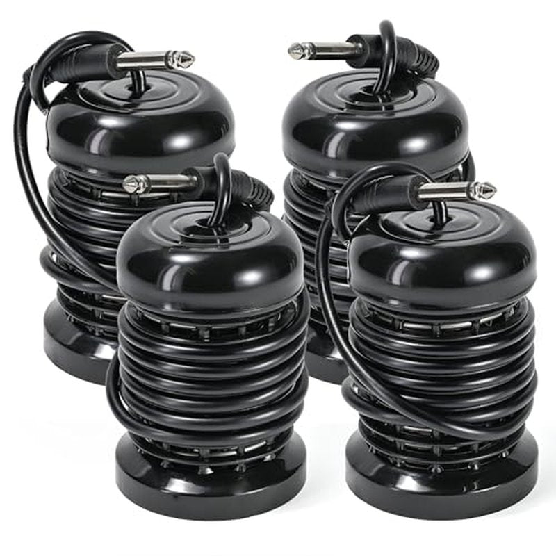 4pcs Arrays for Ionic Foot Bath Detox Machine, Replacement Array each with 10 Stainless Steel Coils Double Layered + 6.35mm Adapter for Home Massage Beauty Salon Ionic Foot Spa