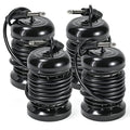 4pcs Arrays for Ionic Foot Bath Detox Machine, Replacement Array each with 10 Stainless Steel Coils Double Layered + 6.35mm Adapter for Home Massage Beauty Salon Ionic Foot Spa