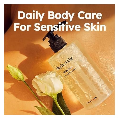 skybottle Daily body care routine combo, Refreshing body wash, shower gel, Moisturizing body lotion for dry skin Perfumed with White Rose Lilac Scent, for Women & Men, 10.1Fl.Oz