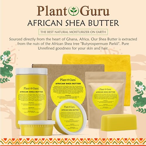 Pure African Shea Butter 3 lbs - Natural Moisturizer for Skin & Hair, Bulk
