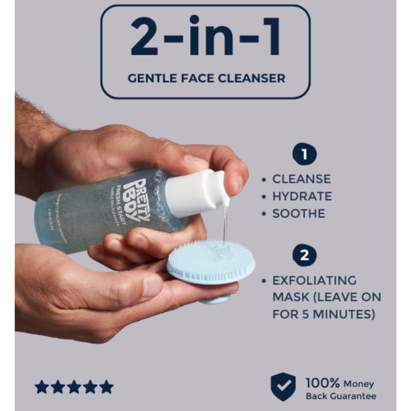 Gentle Face Cleanser with Niacinamide Hyaluronic Acid & Amino Acids – Hydrating & Exfoliating Daily Wash