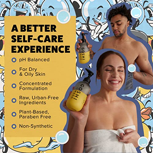 GOSHI Super Vitamin Body Wash 20 oz pH-Balanced Exfoliating Men's & Women's