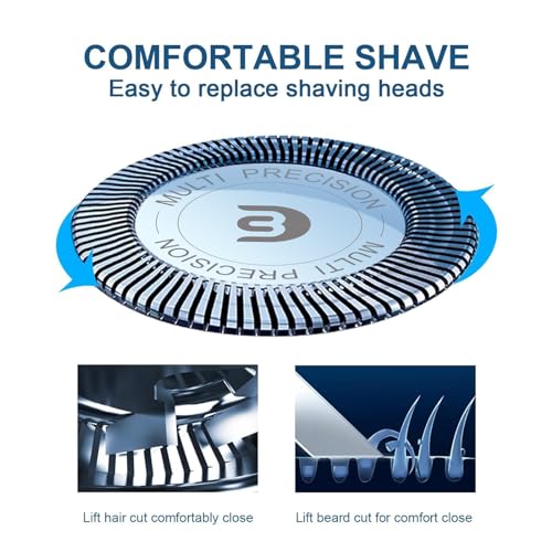 SH30 Replacement Heads for Philips Norelco 3000/2000/1000 Shavers - 9 Pack