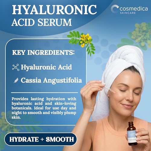 Cosmedica Skincare Face Serum Set – Vitamin C, 2.5% Retinol & Hyaluronic Acid, 3 x 1 oz, Anti-Aging, Brightening, Hydrating