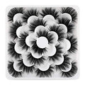 6D Mink Lashes Eyelashes Volume Dramatic Wispy Lashes Mink zanlufly 22MM Long False Eyelashes Luxury Crossed Soft Volume Reusable 10 Pairs Lashes Pack