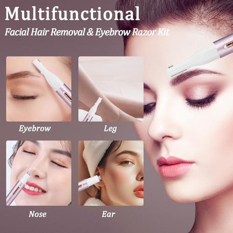 2026 Rechargeable Nose and Ear Hair Trimmer for Women Men ? Painless Facial and Eyebrow Hair Remover, Dual-Edge Blades, IPX7 Waterproof, Compact and Portable Electric Clipper
