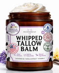 Lavender Vanilla Whipped Tallow Balm – Grass Fed Beef Face & Body Moisturizer, 3oz