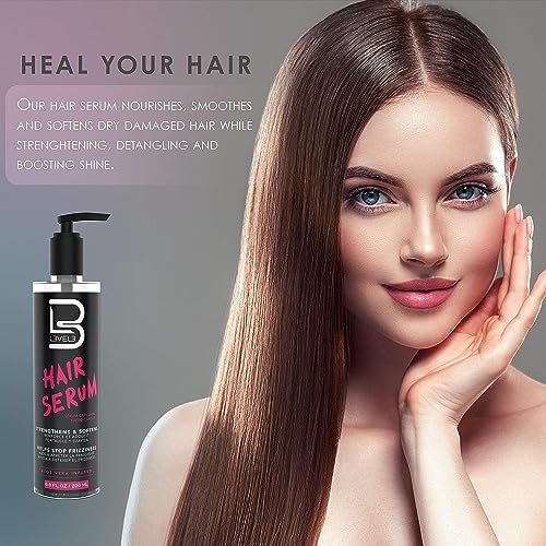 L3 Level 3 Hair Serum - Damaged Hair Repair & Smoothing - 6.8 oz Pack of 3