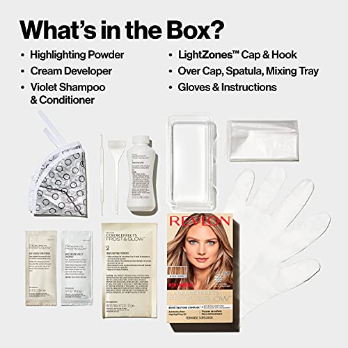 Revlon Color Effects Highlighting Kit, Permanent Hair Dye, For Balayage, Frosting, & Ombre Styling, Ammonia & Paraben Free, 20 Blonde, 8 Oz (Pack of 1)